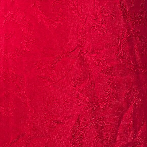 Beautiful vintage red slip dress with floral pattern - Picture 4 of 5